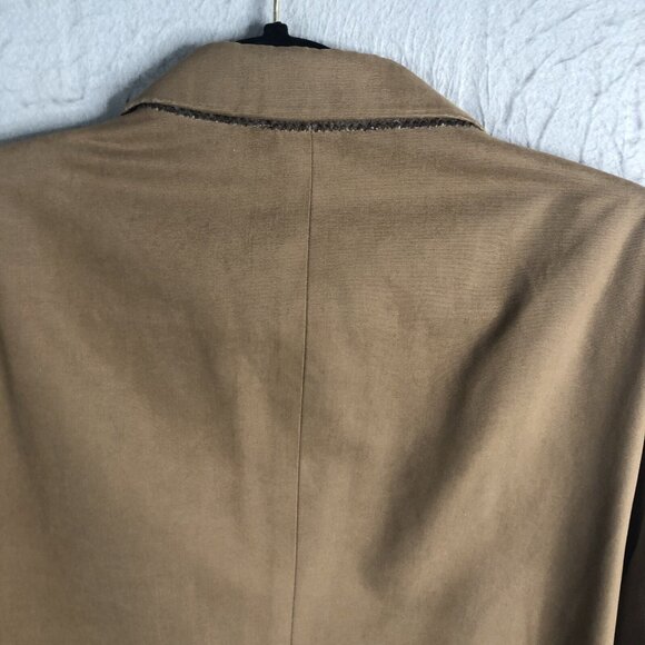 Banana Republic Men 44R  Sport Coat Blazer Three Button Brown Cotton Preppy - Picture 6 of 16